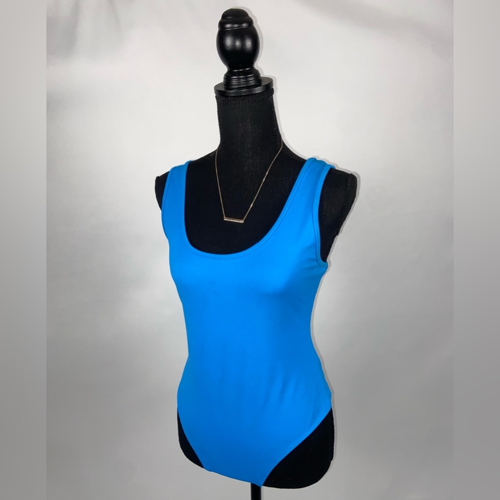 Bodysuit Large Carribean Blue F21 Scoopback - Picture 2 of 7
